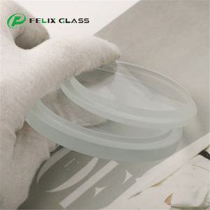 Verre trempé transparent rond à gradations, découpé CNC, avec éclairage LED personnalisé par le fabricant - Product Image 1