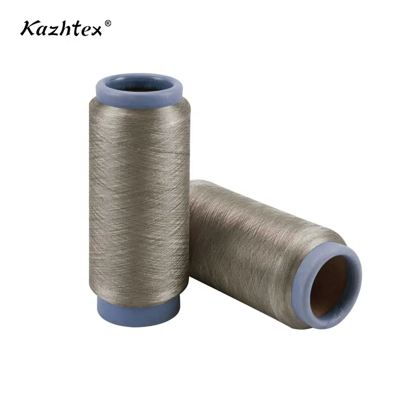 antibacterial knitting stretchy silver fiber covering spandex yarn