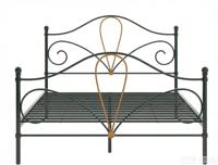 Elegantes Metallbett mit Goldfarbenem Tropfenakzent, Verstellbar, Platzsparend, Robuste Lattenrostunterstützung, Maßanfertigung, Hotelnutzung Uetco