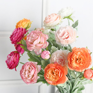 Fleurs de pivoine artificielles Lichao en soie, réalistes, pour décoration de mariage et de la maison 0059 - Product Image 1