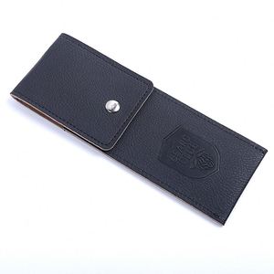 Petites Ciseaux de Coiffure Portables avec Étui en Cuir PU à Fermeture Éclair, Protection et Porte-Cartes de Visite pour la Beauté et la Manucure - Product Image 2