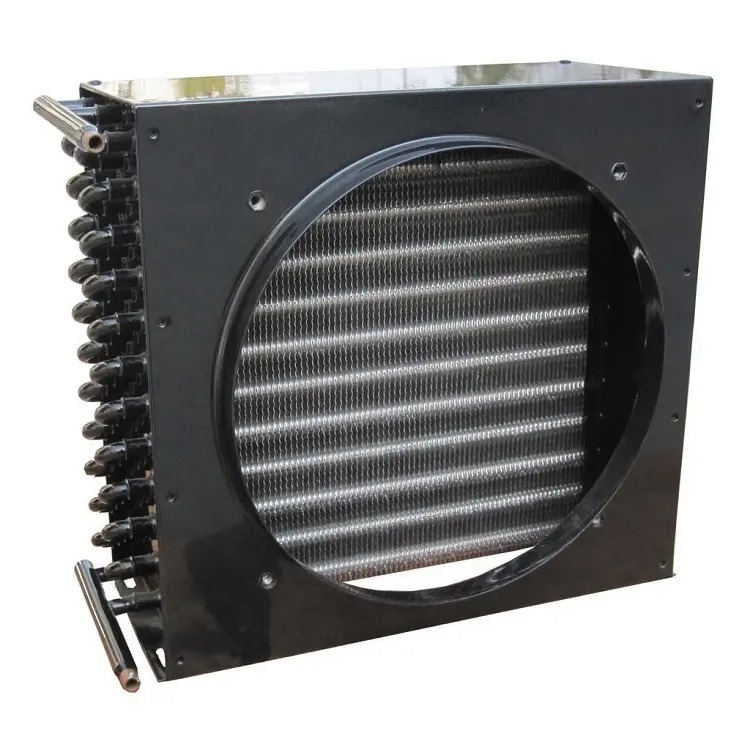 Hot Koop Luchtgekoelde Condensor met twee fans Voor Koude Kamer koeling Condenserende Eenheid condensor coil