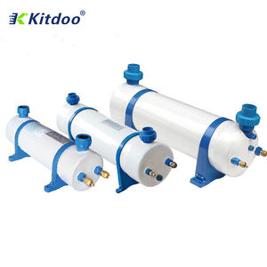 Kabuk akvaryum yüzme havuzu balık tankı evaporatör su soğutucu içinde ısı değiştirici kabuk ve tüp titanyum bobin - Product Image 5