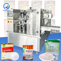 Machine de remplissage de sachets préformés OCEAN, type Doypack, avec bec verseur à vis rotative pour poudre
