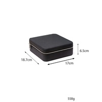 Portable 2 ou 3 fentes Litchi PU cuir lunettes de soleil mallette de rangement lunettes organisateur sac de voyage dur lunettes fermeture éclair boîte pour hommes