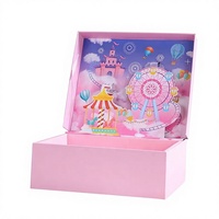 Boîtes rigides personnalisées de marque premium imprimées avec des dessins animés (papier couché) Fermeture magnétique Recyclables Articles de papeterie Jouets Coffrets cadeaux pour enfants