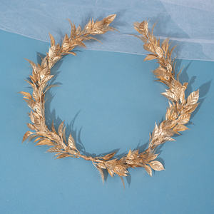 Nuevo diseño de moda accesorios para el cabello <span class=keywords><strong>delicadeza</strong></span> hoja dorada Navidad bandas para el cabello para mujeres - Product Image 4