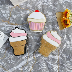 Novità Cartoon per bambini gelato Cupcake Mini borse in pelle piccola catena a <span class=keywords><strong>tracolla</strong></span> <span class=keywords><strong>borsa</strong></span> a <span class=keywords><strong>tracolla</strong></span> - Product Image 5