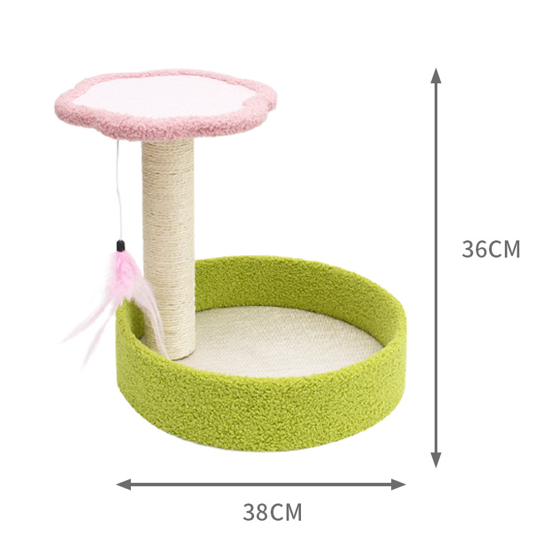 Teddy Fleece Green and Pink Cooling Mat