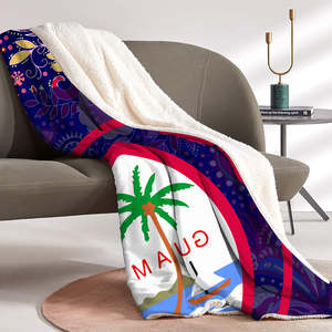 Mantas Casuales con Estampado de Logotipo Personalizado de Samoa Polinesia, Mantas Cálidas de Sherpa, Precio Económico al por Mayor - Product Image 3