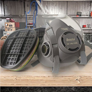 आइबोएट ब्रांड टैप डबल फिल्टर कारतूस ने रासायनिक श्वसन के लिए कपास के साथ श्वसन आधा चेहरा रासायनिक मास्क - Product Image 3