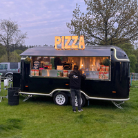 Four à pizza au bois pour food truck, remorque alimentaire mobile certifiée aux États-Unis avec four à pizza, remorque à glaces et pizzas à vendre