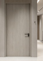 Porte pivotante intérieure multicouche en MDF avec isolation acoustique, porte battante en aluminium et bois pour villa, appartement, décoration moderne de la maison