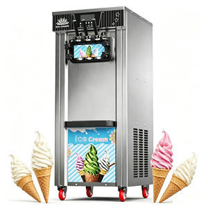 Machine à <span class=keywords><strong>glace</strong></span> molle verticale compacte professionnelle, modèle de comptoir, en acier inoxydable, certifiée Energy Star, 220V/110V - Product Image 1
