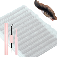 Nouveau Kit de Cils en Grappes Volume Manga Fluffy Wispy Style Fée Vison Synthétique Réutilisable Imperméable Fabriqué à la Machine Confortable