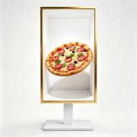 Layar 3D Vertikal Tanpa Kacamata Ukuran Khusus, Signage Digital Ultra HD, Dinding Video LCD 3D Tanpa Kaca