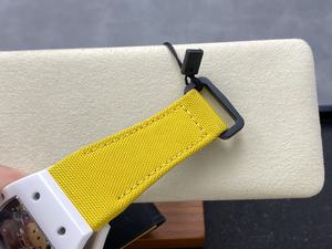 Reloj Mecánico de Lujo de Super Calidad, Resistente al Agua, 41 mm, Movimiento Automático, RM88 Smiley, Esqueleto de Cerámica Blanca - Product Image 6