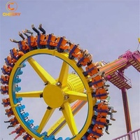 Parc d'attractions grande taille pour adultes, jeu de carnaval, frissbee rotative, avec pendule