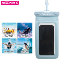 Étui de téléphone étanche en TPU flottant personnalisé avec airbag 3D, sacs étanches pour téléphone IPX8