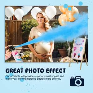 Poudre d'amidon de maïs en spray de 260 ml pour fête de révélation de sexe, canon à éclats, fête prénatale, annonce de sexe, fournitures de célébration - Product Image 2