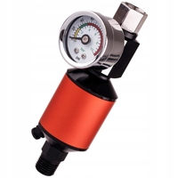 Pistol Semprot Cat Tekanan Tinggi Pneumatik Profesional 1/4 Inci dengan Pengurang Tekanan & Spigot Dehidrator