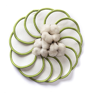 Herbruikbare Bamboe Katoen Wasbaar Make-Up Remover Pads Set Eco Vriendelijke Reiniging Gezicht - Product Image 4