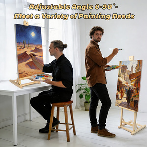 <span class=keywords><strong>Caballete</strong></span> de Mesa Tipo H Resistente <span class=keywords><strong>para</strong></span> Pintura, Ajustable <span class=keywords><strong>para</strong></span> Lienzos de hasta 24 Pulgadas, <span class=keywords><strong>Caballete</strong></span> de Arte Robusto y Estable <span class=keywords><strong>para</strong></span> Óleo y Acrílico - Product Image 4