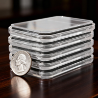 Boîte de rangement pour pièces de monnaie réglable et détachable, 10 tailles, avec doublure en mousse EVA, fermeture à pression par ultrasons, écologique et portable