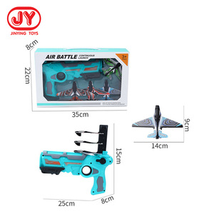 Jouet pistolet lanceur d'avions en mousse miniatures JinYing pour enfants, avec lancement continu et avion planeur volant - Product Image 4