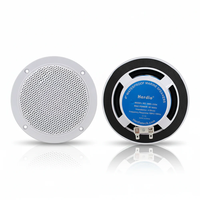 Herdio HMS-5104 Haut-parleurs marins 4 pouces 160W |   Audio filaire bidirectionnel étanche pour bateaux et extérieur