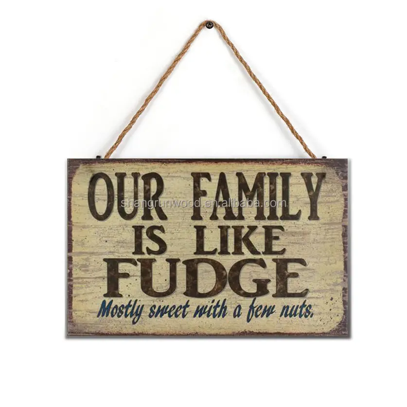Crafts Natural Wooden Sign Sublimation Blank Hanging Farmhouse Ornament Blank Wooden Signs For Candy Shop