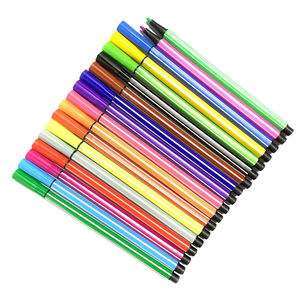 Ensemble de stylos aquarelle de 12, 18, 24, 36 couleurs, papeterie scolaire et de bureau, marqueur à encre à l'eau - Product Image 1