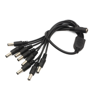 Câble adaptateur répartiteur d'alimentation CC professionnel 1 à 8, 5,5x2,1 mm, concentrateur de distribution d'alimentation multi-canaux pour DVR CCTV