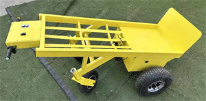 Chariot à main à 4 roues à moteur électrique, robuste, avec treuil pour soulever les châteaux gonflables - Product Image 2