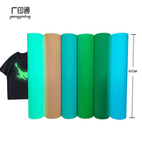 Vinyle thermocollant extensible Guangyintong PU phosphorescent pour costumes de spectacle et feuilles de décoration de festival