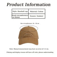 Casquette de baseball unisexe de haute qualité, brodée, assortie aux couleurs, 6 panneaux, visière incurvée, en coton, réglable
