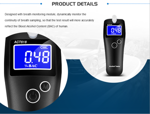 Fabrik Guter Verkauf Alkohol tester CE RoHS Alkohol tester Tragbarer Alcotest - Product Image 3