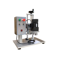 Machine de capsulage de pot de bouteille en verre en plastique électrique semi-automatique de table DDX-450