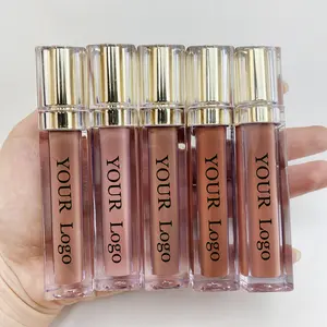 Sans cruauté lipgloss haute qualité étanche cosmétiques sexy mode organique liquide mat rouge à lèvres marque privée