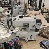 Machine à coudre zigzag à lit cylindrique pour usage domestique, conception compacte à lit plat, neuve avec moteur