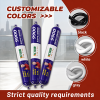 Scellant silicone 9900, adhésif de construction, durcissement neutre, résistant aux intempéries, pour murs-rideaux, puits de lumière, véranda, aluminium