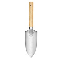 Vente en gros de pelle de jardin légère de qualité supérieure, en acier inoxydable, avec manche en bois de frêne, pour désherbage, OEM