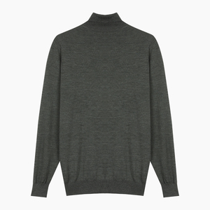 Autumn Winter OEM Custom 100% Cotton <strong>Men's</strong> Basic Style <strong>Turtleneck</strong> Plain Knit Pullover Sweater Long Sleeve <strong>Jumpers</strong> for <strong>Men</strong> - Product Image 3