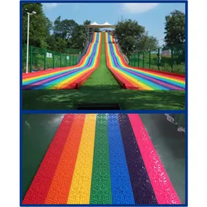Playground Amusement Park Donut Glider Tire Rainbow Dry Snow Donut Slide For Outdoor Play For Adults And Child