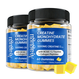 Custom Label Creatine BCAA Gummies Muscle Recovery <b>Protein</b> Synthesis Strength Endurance Vegan Non-GMO Sugar Free OEM Label - Product Image 1