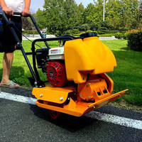 Nouvelle plaque vibrante de 60 kg à essence, moteur Loncin 163cc