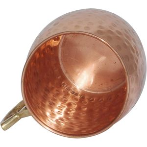 Handmade <b>Set</b> of 4 Moscow Mule <b>Mugs</b> Pure Copper Hammered 22oz 14oz 600ml Capacity for Promotional Gifts 13oz Capacity - Product Image 2