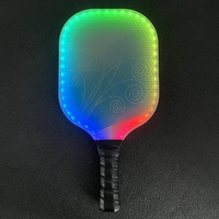 Nouvelle Raquette de Pickleball Lumineuse à LED 2026 Série Constellation Exclusive Brevetée, Noyau en Nid d'Abeille 100% Fibre de Verre, pour Enfants, 250g