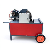 Scie à bois électrique mobile sur roues pour bois de chauffage, bûches et bois scié