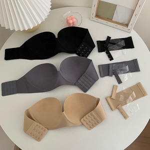 <span class=keywords><strong>Reggiseno</strong></span> Sexy <span class=keywords><strong>Senza</strong></span> <span class=keywords><strong>Spalline</strong></span> con <span class=keywords><strong>Schiena</strong></span> <span class=keywords><strong>Scoperta</strong></span>, Antiscivolo, Push-up, <span class=keywords><strong>Senza</strong></span> Ferretto per Donna - Product Image 2